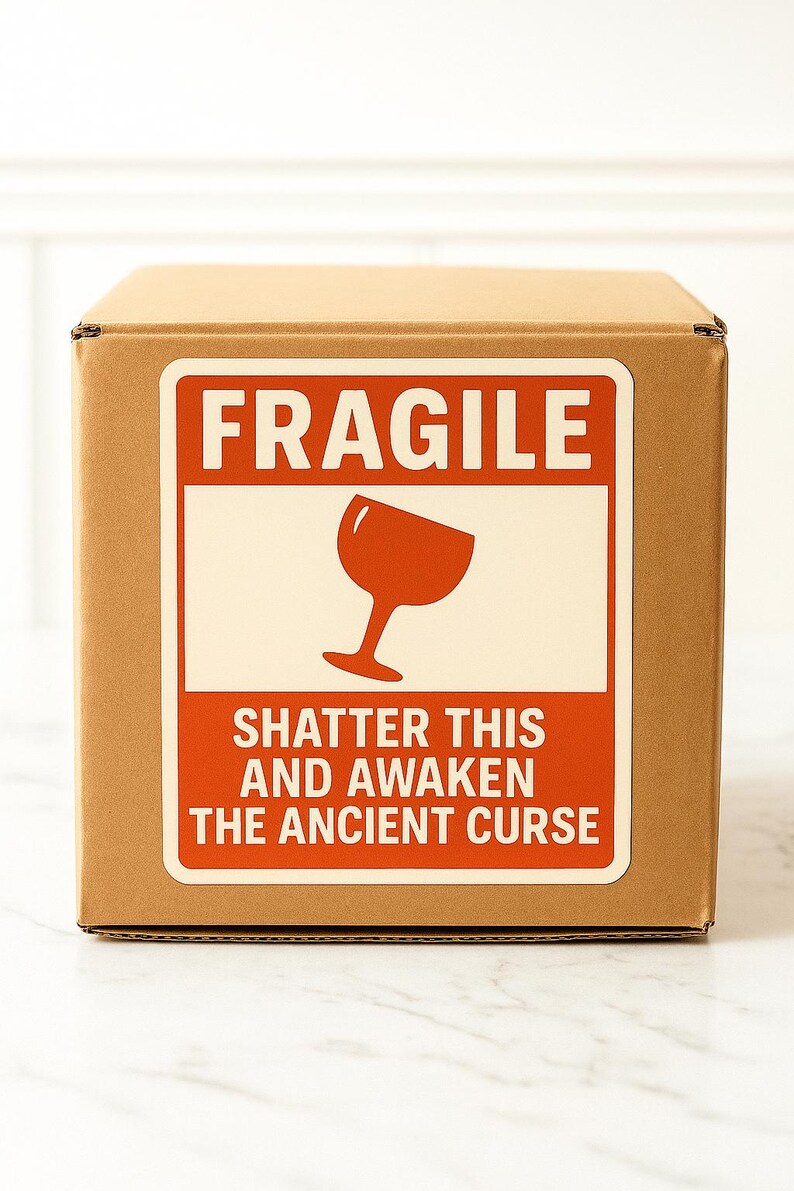 Fragile Sticker Printable - Shatter This and Awaken the Ancient Curse ...