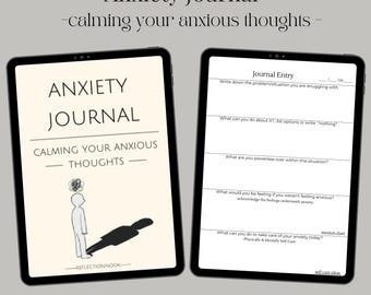 Anxiety Journal: CBT Prompts for Stress Relief (Digital PDF)