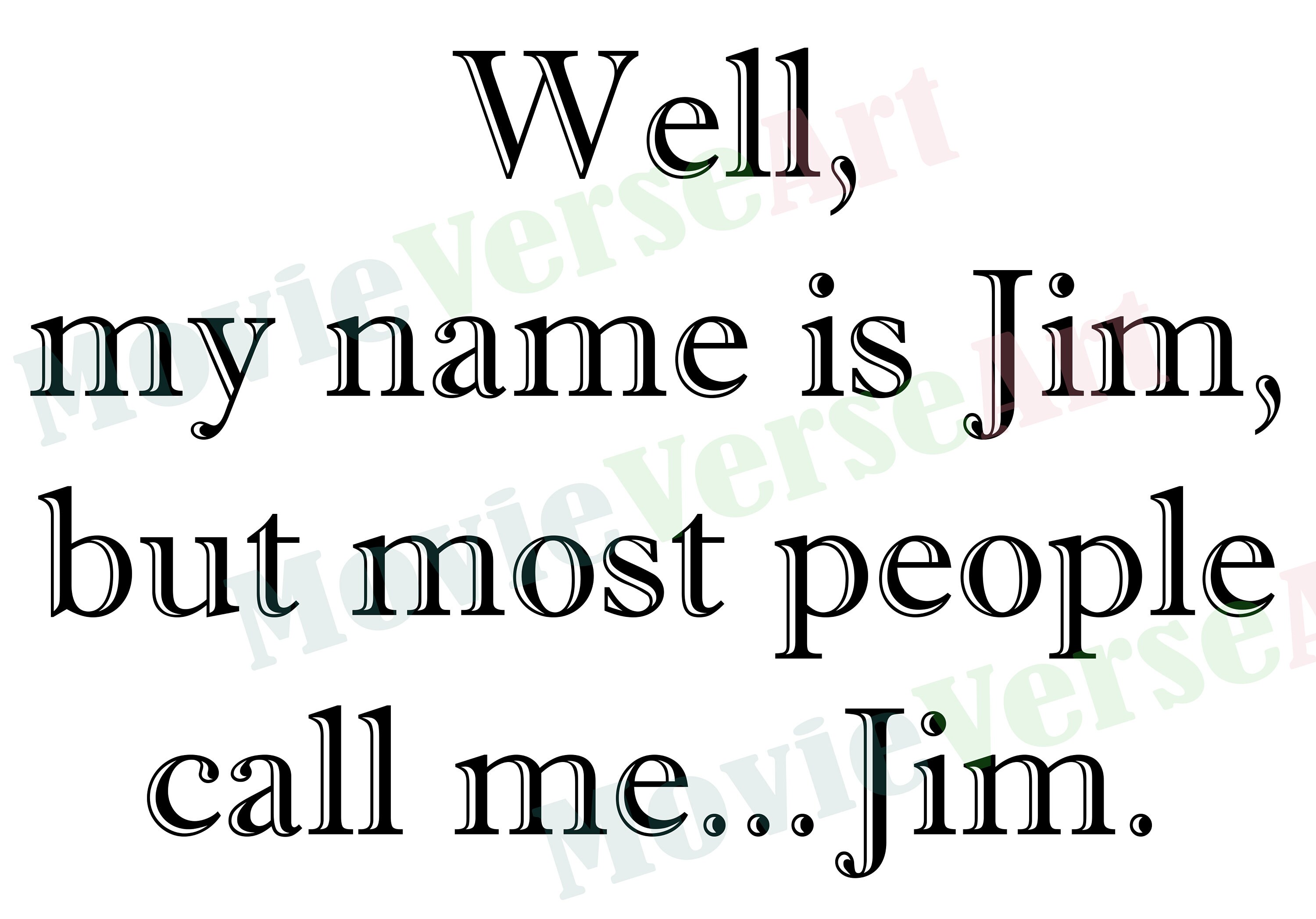 Blazing Saddles My Name is Jim Quote SVG PNG JPEG Etsy