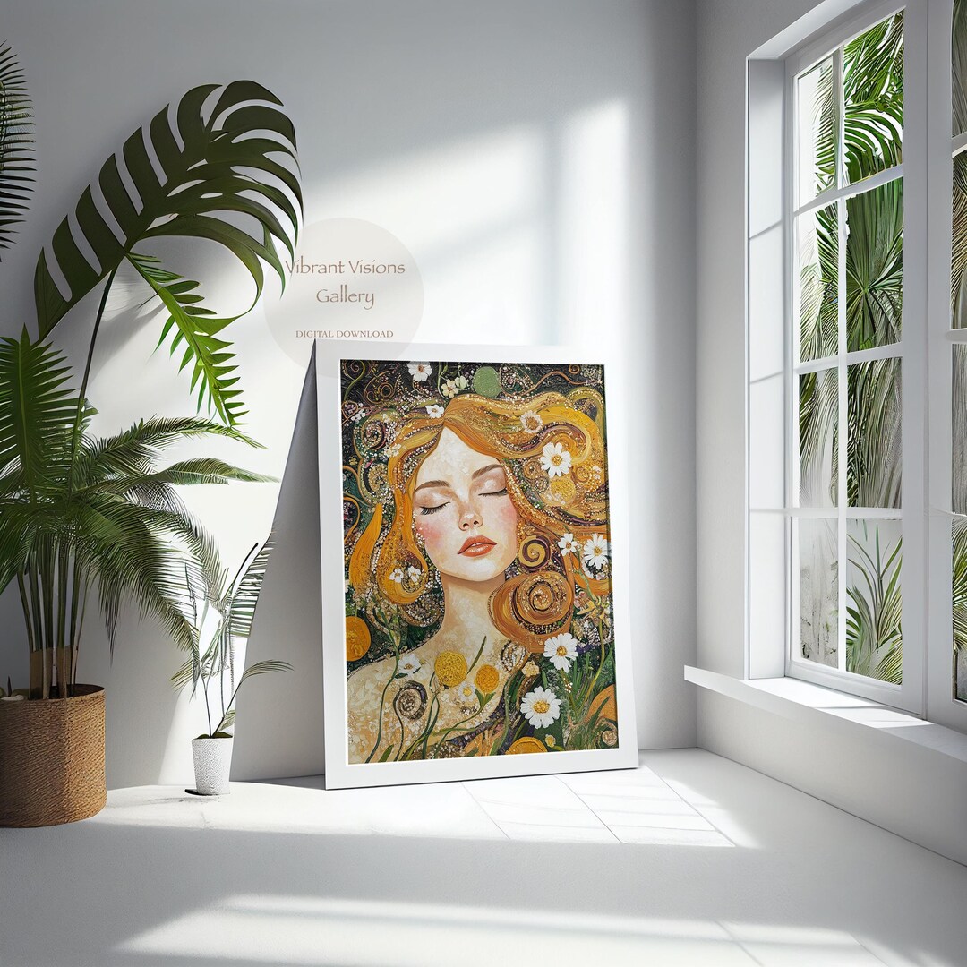 Joy | Colourful Digital Woman Portrait | Abstract Female Art Print ...
