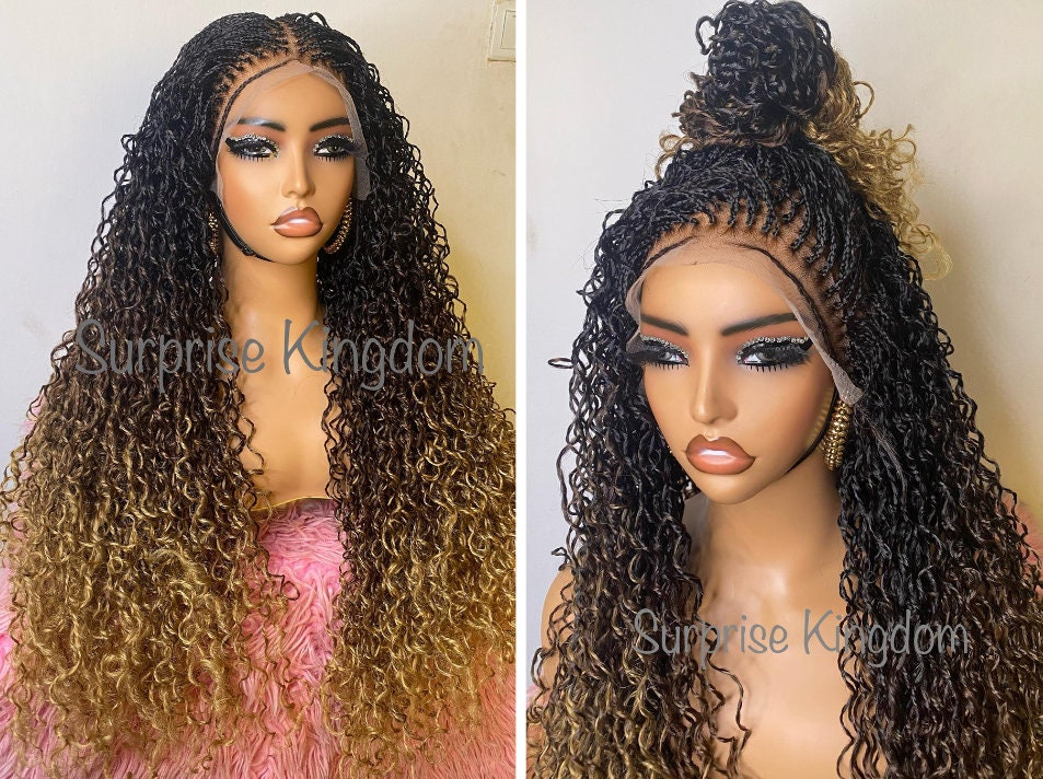 High Quality Synthetic Wig Vendor Full Lace Frontal Knotless Braid Wigs -  China Fiber Wig Machinery and Magalook Lace Frontal Wig price