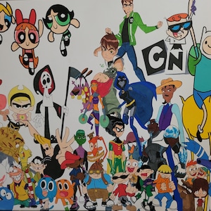 All your favorite Cartoon Network characters from the 90's 00's 10's