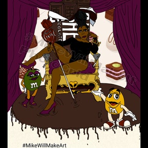 Digital Art (My Beautiful Chocolate Queen)