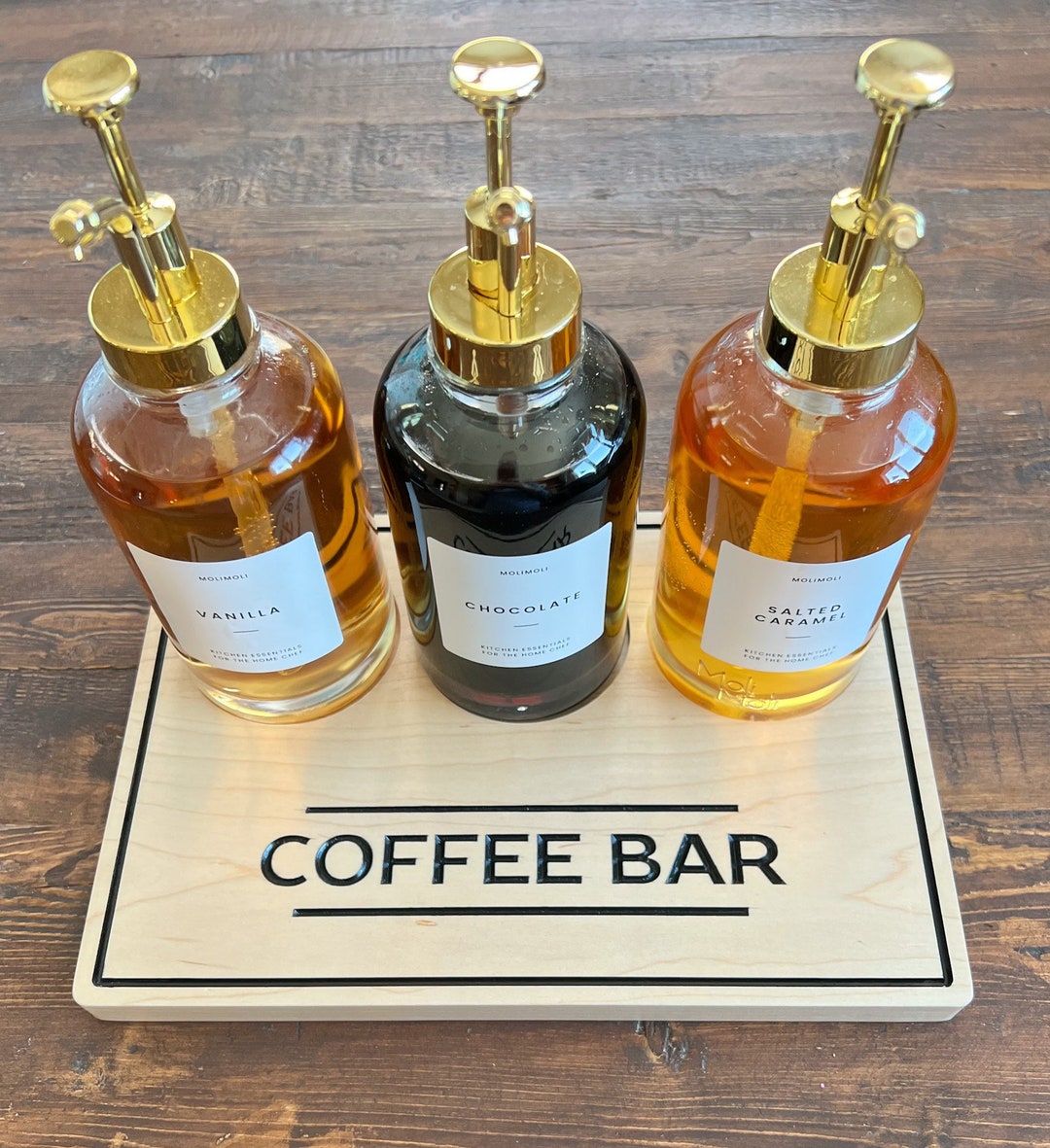 Coffee Bar Organizer Coffee Syrup Display Coffee Syrup Etsy