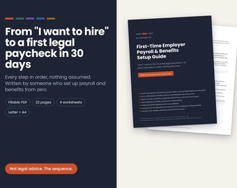 First-Time Employer Payroll Guide | New Business Payroll Setup, W-2 vs 1099, Benefits