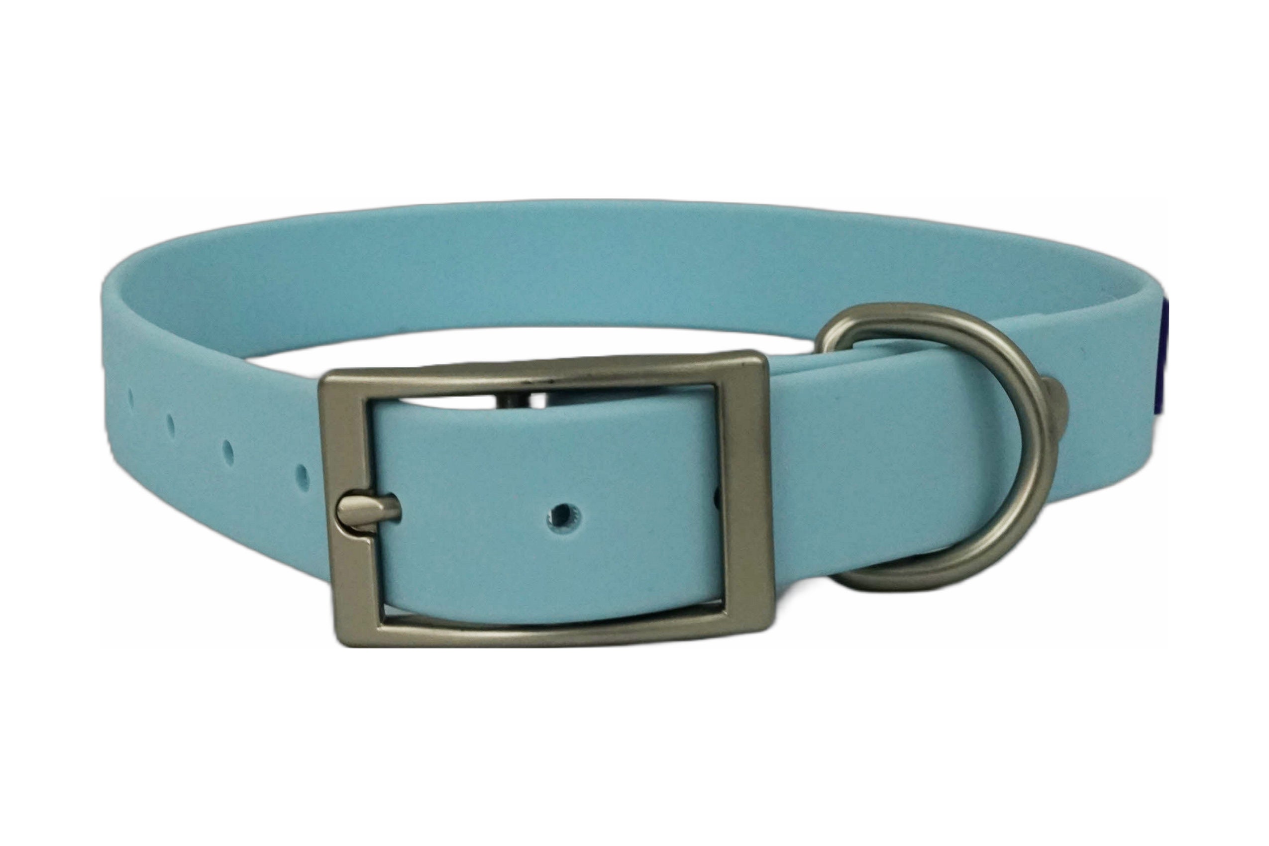 ZALER Wasserdichtes Hundehalsband – Verstellbar, Hypoallergen & Geruchsneutral – In Blau, Größe M – Für Kleine Bis Große Hunde