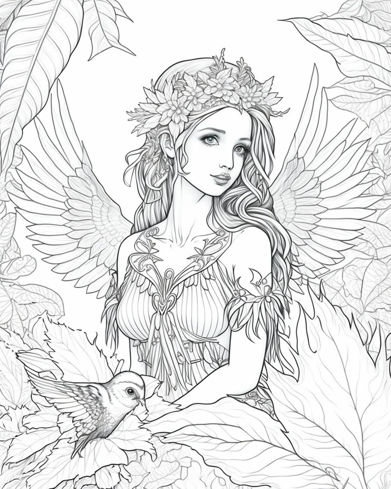 Forest Fairies Coloring Book for - Il 1588xN.4742292984 Oym1 