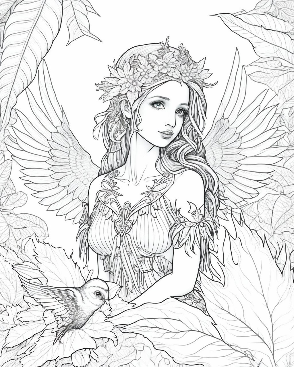 Forest Fairies Coloring Book for - Il Fullxfull.4742292984 Oym1 