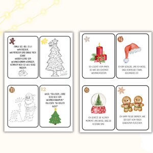 Advents-Mix für Kinder I Adventskalender zum Ausdrucken I Rätsel I Ausmalbilder I Lieder I Witze I Sofort-Download image 4