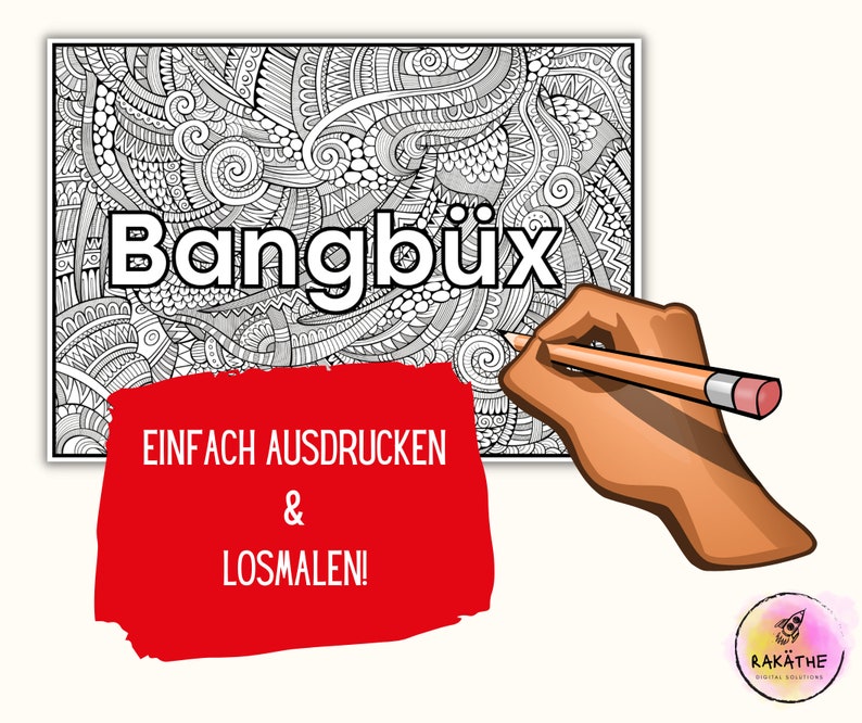 Klei mi ann mors - Malbuch für Erwachsene zum Ausdrucken mit Hamburger Schimpfwörtern der Extraklasse I Malbuch I Hamburg I nordisch image 3