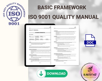 Plantilla de manual de calidad ISO 9001, formato Word editable (Descargar)