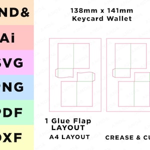 Keycard Wallet svg Hotel keycard Portemonnaie Line Art SVG-Dateien geschnittene Dateien DXF-Dateien Einzelhandels-Svg-Dateien für Cricut Hotel Essentials Hotel Schlüsselkarte