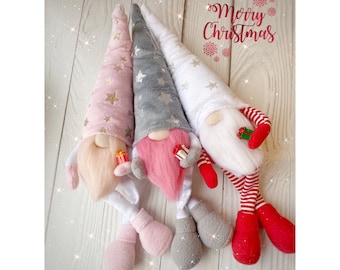 Christmas Gnome pattern, DIY gnome tutorial, Scandinavian gnome PDF, Holiday gnome Sewing pattern Digital Delivery
