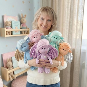 Kuscheltier Dinosaurier Nähen Muster PDF Plüsch Tier Spielzeug Anleitung für Anfänger