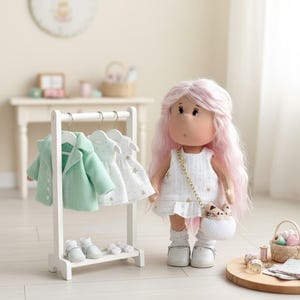 Tygdockakläder Set PDF Symönster Bundle Handledning Kläder 9-10 tum Trasleksak