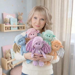 Patrón de costura en PDF para peluches de dragón y dinosaurios. Tutorial para principiantes sobre juguetes de peluche.