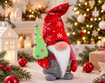 Christmas Gnome pattern DIY gnome tutorial Scandinavian gnome PDF Holiday gnome Sewing pattern Digital Delivery