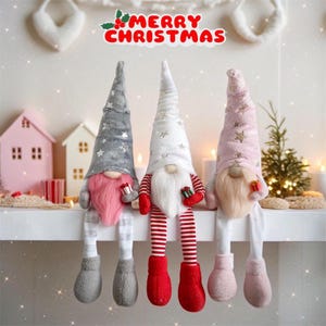 Christmas Gnome Sewing Pattern PDF, DIY toy tutorial, Scandinavian dwarf gift, Holiday gonk for Home Decor, English Guide Digital Delivery