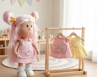 Rag Doll Clothing Set PDF Sewing Pattern Bundle Tutorial Clothes for 9-10 inch Doll