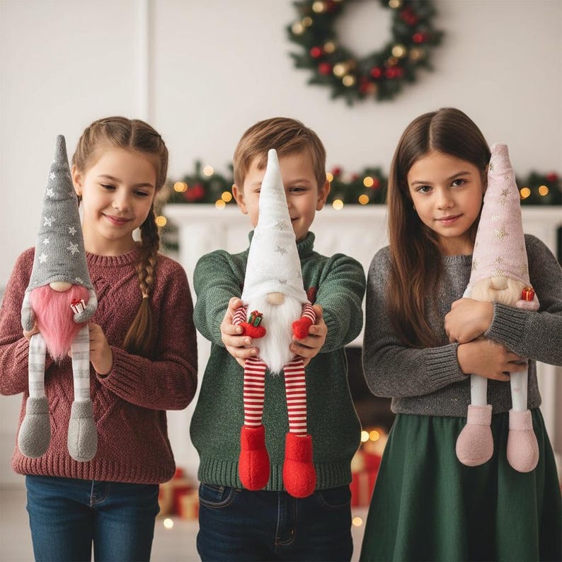Christmas Gnome Sewing Pattern PDF, DIY toy tutorial, Scandinavian dwarf gift, Holiday gonk for Home Decor, English Guide Digital Delivery