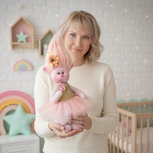 Troll Rag Doll Sewing Pattern PDF 13 inch Forest Soft Toy Template for Beginners