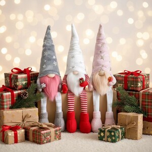 Christmas Gnome Sewing Pattern PDF, DIY toy tutorial, Scandinavian dwarf gift, Holiday gonk for Home Decor, English Guide Digital Delivery