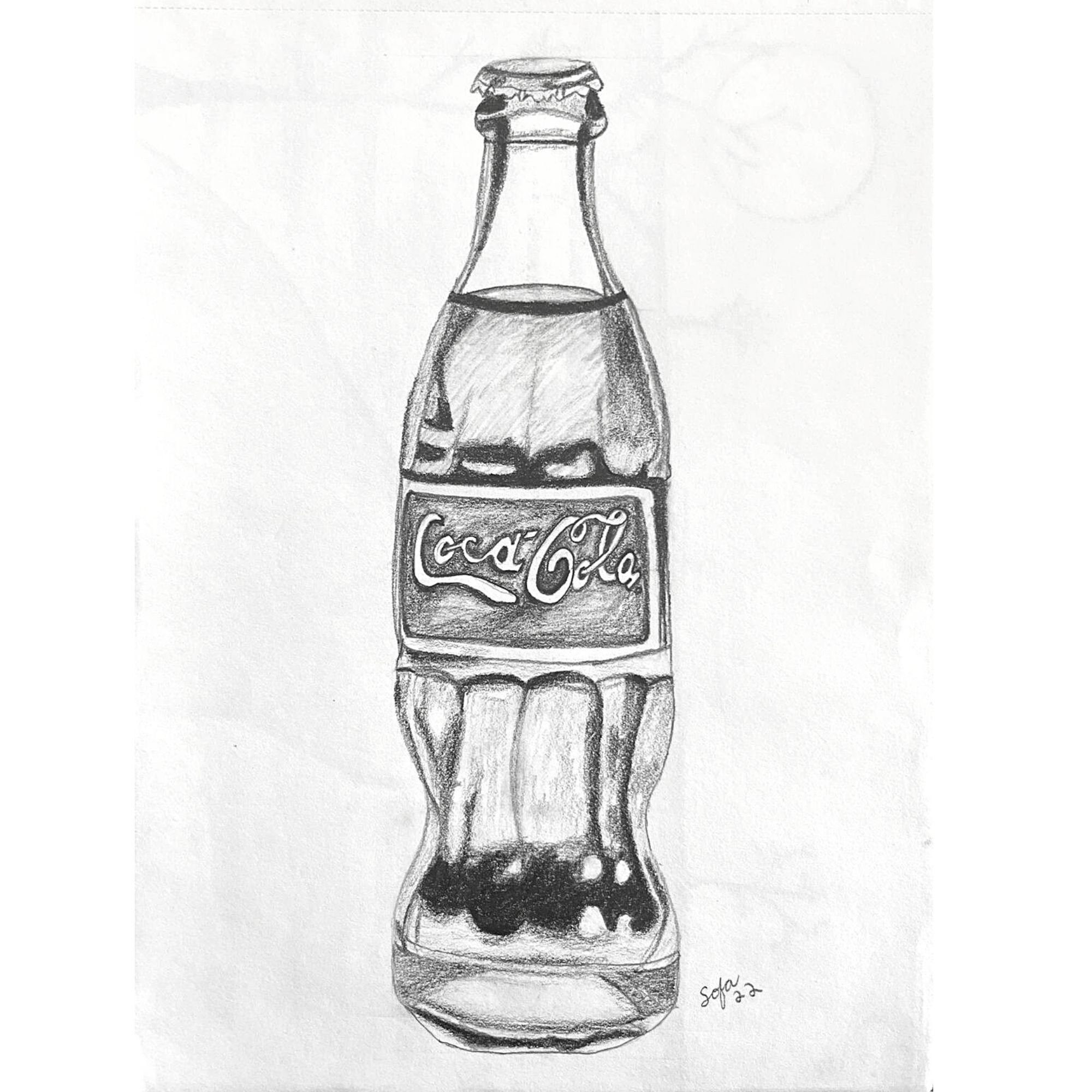 Top 70+ coca cola bottle sketch latest seven.edu.vn