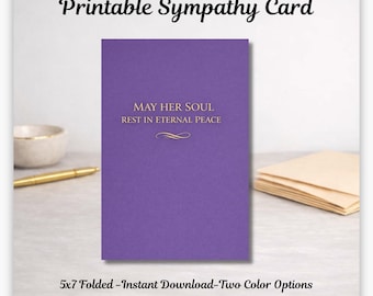 Muttertagskarte für den Verlust der Mutter, Ruhe in ewigem Frieden Sympathie, Gedenkgeschenk, formelle Erinnerung, printable digitaler Download Tribut