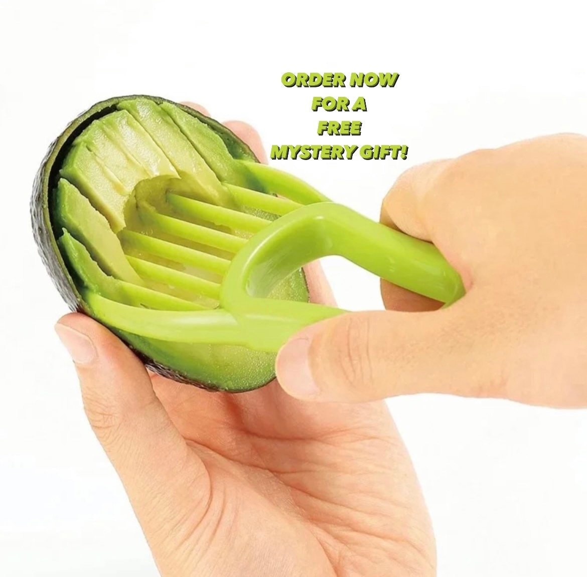 Handy Housewares 2-in-1 Avocado Slicer Tool with Plastic Blade and