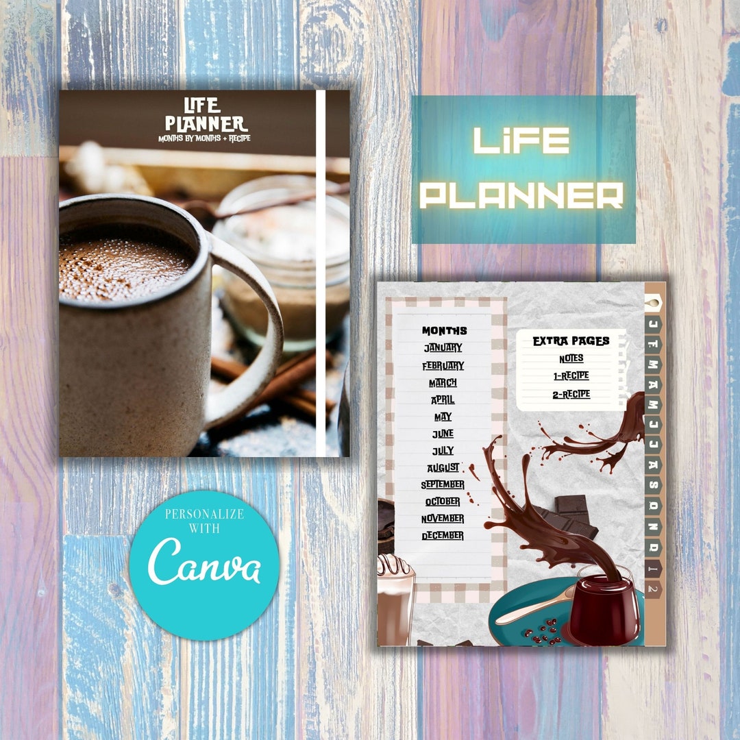 Custom Daily Planner Printable Daily Monthly Year Planner Etsy Custom daily planner printable daily monthly year planner etsy