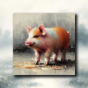 Pig - Fridge Magnet - Handcrafted Fun Refrigerator Magnet, Perfect for Housewarming Gift & Home Decor