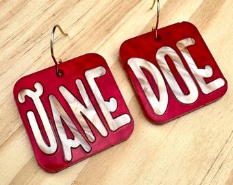 Kolczyki feministyczne „Solidarność Jane Doe”