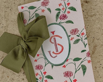 Custom Hand-Painted Wedding Invitation Suite – Bespoke Illustrated Design Package (Digital Files Only)