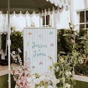 Hand Painted Custom Wedding Stationery Suite: Watercolour, illustrated, invitation, menus, designed in one day