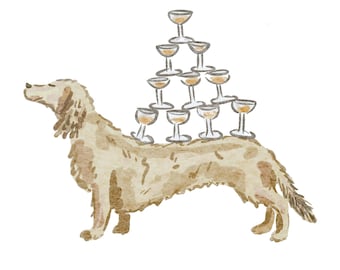 Custom Hand-Illustrated Pet or Character Portrait – Digital Artwork for Wedding Stationery & Gifts