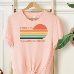 Endless Vegan Summer shirt, Vegan Shirt, Cute Graphic Shirt, Vegan Lifestyle Shirt, Vegan Clothing, Vegan Gifts for Women and Men