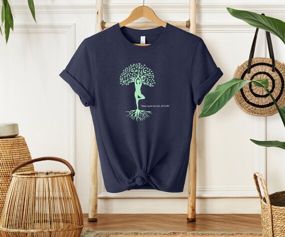 【新品】WE'RTHY SUSTAINABLE YOGA TEE Stay Open to All of Life Shirt, Zen Shirt, Zen Clothing