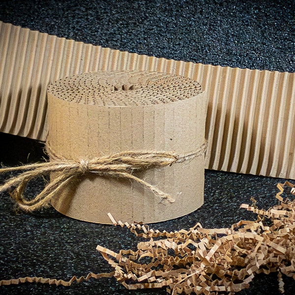 Singleface Corrugated Strips | For Packaging and Wrap Bands | Craft Projects & Mixed Media | Cardboard Strips