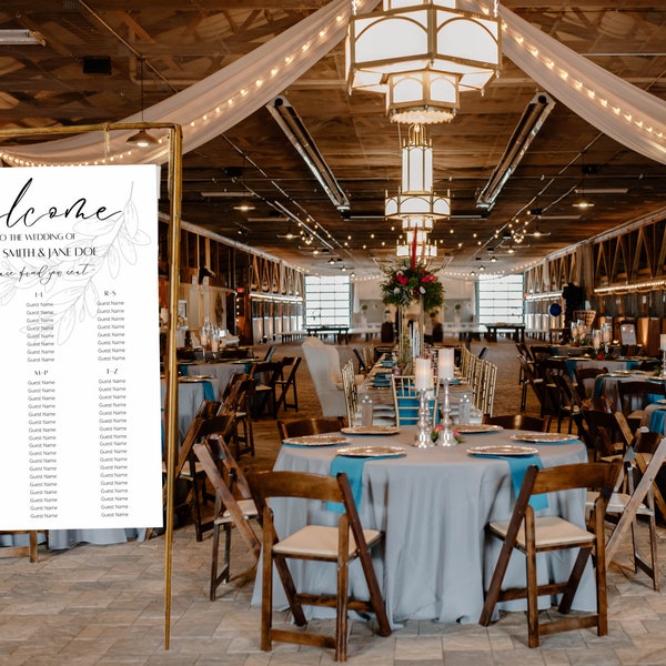 Individual Table Seating Chart Template Etsy Individual Table Seating Chart Template Etsy