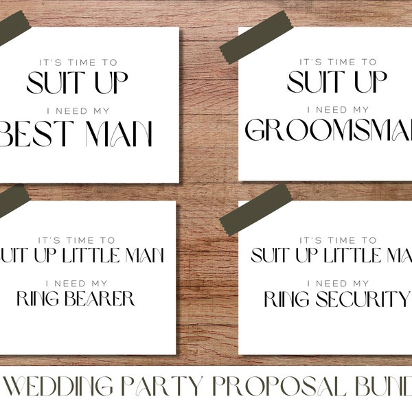 Groomsman Proposal Template, Best Man Proposal, Best Man, Groomsman Proposal, Groomsman, Ring Bearer Proposal, Ring Bearer, Ring Security, 3