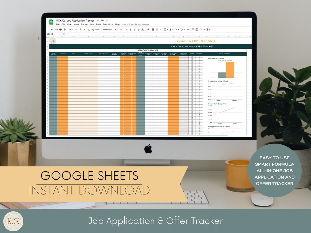 Job Application Tracker Job Offer Tracker Job Comparison Interview