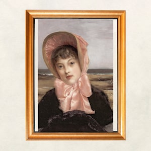 Vintage portrait painting, early 1900&#39;s, digital print, printable wall art, Digital Art, VINTAGE art, vintage print, vintage painting, P203