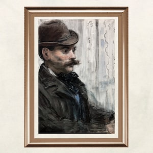 Vintage portrait painting, early 1900&#39;s, digital print, printable wall art, Digital Art, VINTAGE art, vintage print, vintage painting, P282