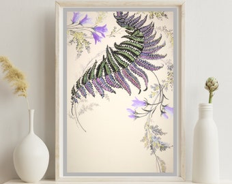 Vintage painting, flower art, download, digital print, printable wall art, Digital Art, VINTAGE art, vintage print, vintage painting, F51
