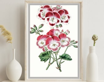 Vintage painting, flower art, download, digital print, printable wall art, Digital Art, VINTAGE art, vintage print, vintage painting, F101