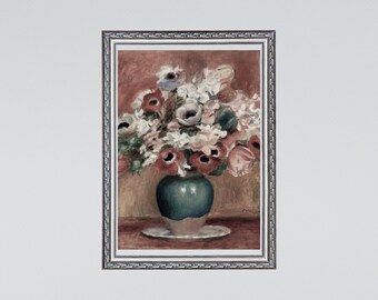 Vintage painting, flower art, 1800's, digital print, printable wall art, Digital Art, VINTAGE art, vintage print, vintage painting, SL41