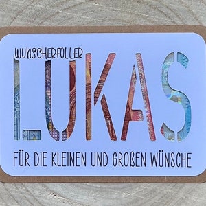 Wunscherfüller | Geldgeschenk | Karte | Geschenkidee | Geschenkverpackung | Personalisierung möglich