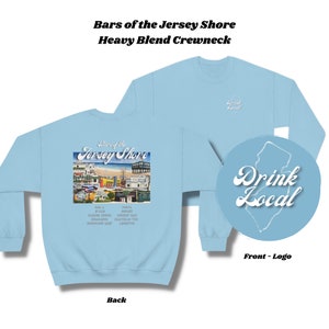 Bars of the Jersey Shore Crewneck | Gildan Heavy Blend Sweatshirt