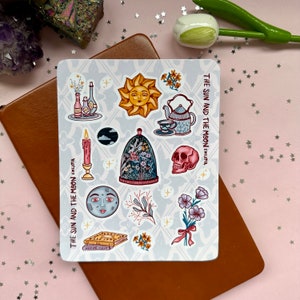 The Sun and The Moon Stickerbogen | Bullet Journal Sticker, Scrapbook Sticker, Sticker, Grimoire, Hexe, Ritual, Wicca