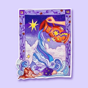The Star Sticker| Bullet Journal Stickers, Scrapbook Stickers, grimoire, tarot , occult stationary, planners, agenda, diario, bruja, witchy